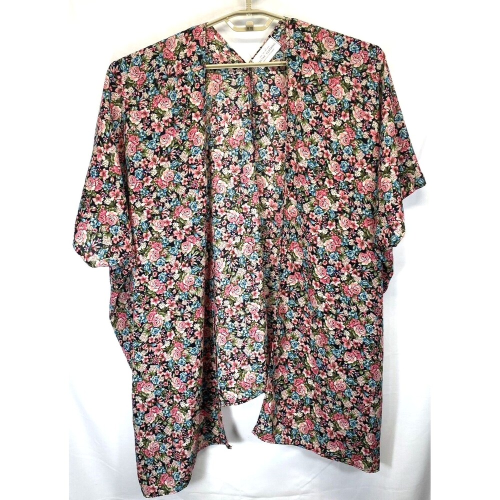 Nectar Clothing Women Shortsleeve One Size Open Front Cardigan/Smock RN99801 USA
